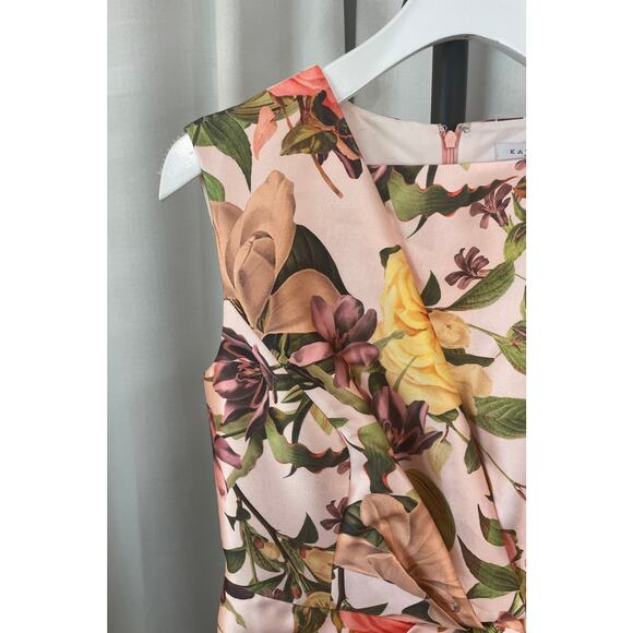 Kay Unger Frida Walk Thru Jumpsuit Dress Bridal Blush Multi Size 0 NWT Dressy - Picture 5 of 16